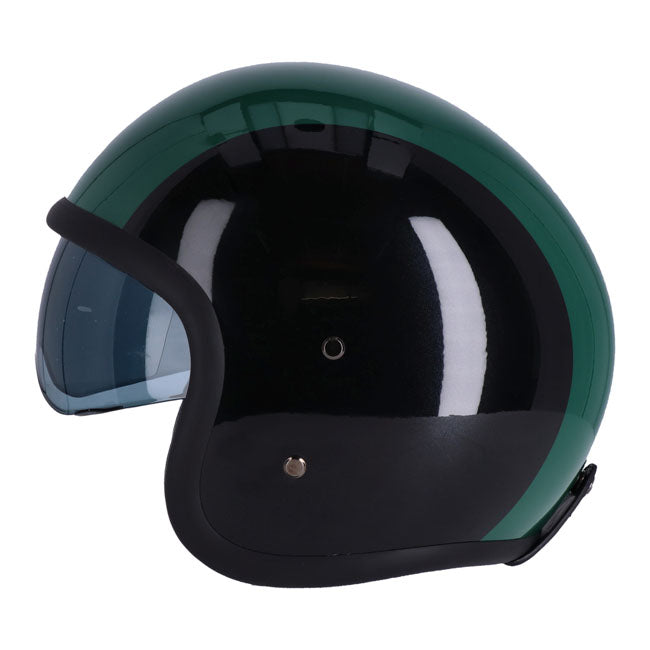 Roeg Sundown Open Face Helmet Green / Black - FREE UK Shipping, FREE 365 Day Returns | Moto Central