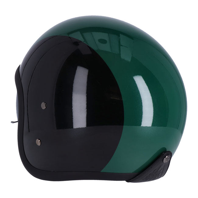 Roeg Sundown Open Face Helmet Green / Black - FREE UK Shipping, FREE 365 Day Returns | Moto Central