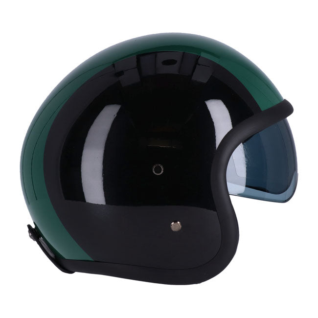 Roeg Sundown Open Face Helmet Green / Black  - FREE UK Shipping, FREE 365 Day Returns | Moto Central