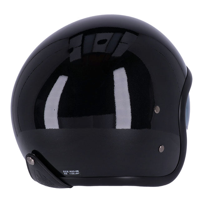 Roeg Sundown Open Face Helmet Gloss Black - FREE UK Shipping, FREE 365 Day Returns | Moto Central