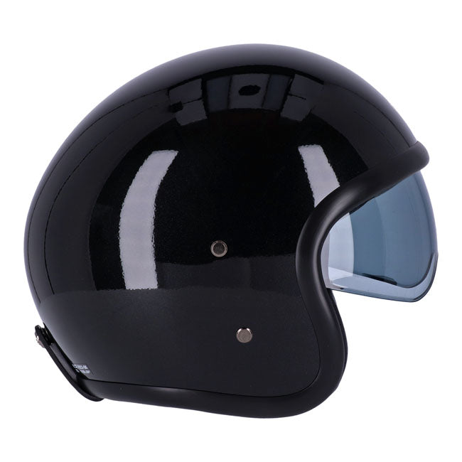 Roeg Sundown Open Face Helmet Gloss Black  - FREE UK Shipping, FREE 365 Day Returns | Moto Central