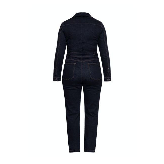 King Kerosin Queen Kerosin Workwear Overall Dark Blue Wash - FREE UK Shipping, FREE 365 Day Returns | Moto Central