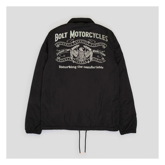 Bolt Eagle Puffer Coach Jacket  - FREE UK Shipping, FREE 365 Day Returns | Moto Central