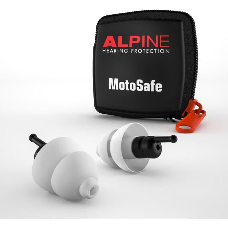 Alpine Motosafe Tour Earplugs White With Mini Grip