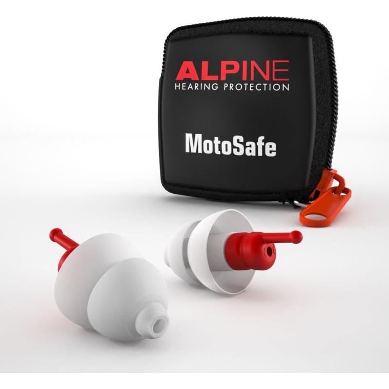 Alpine Motosafe Race Earplugs White With Mini Grip