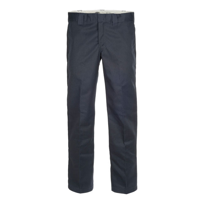 Dickies Slim Straight 873 Work Trouser Dark Navy - FREE UK Shipping, FREE 365 Day Returns | Moto Central