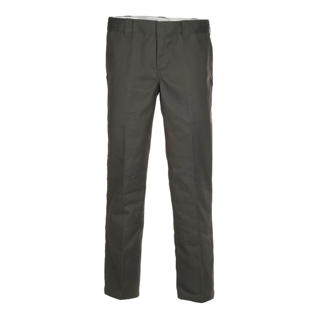 Dickies Slim Straight 873 Work Trouser Olive Green - FREE UK Shipping, FREE 365 Day Returns | Moto Central