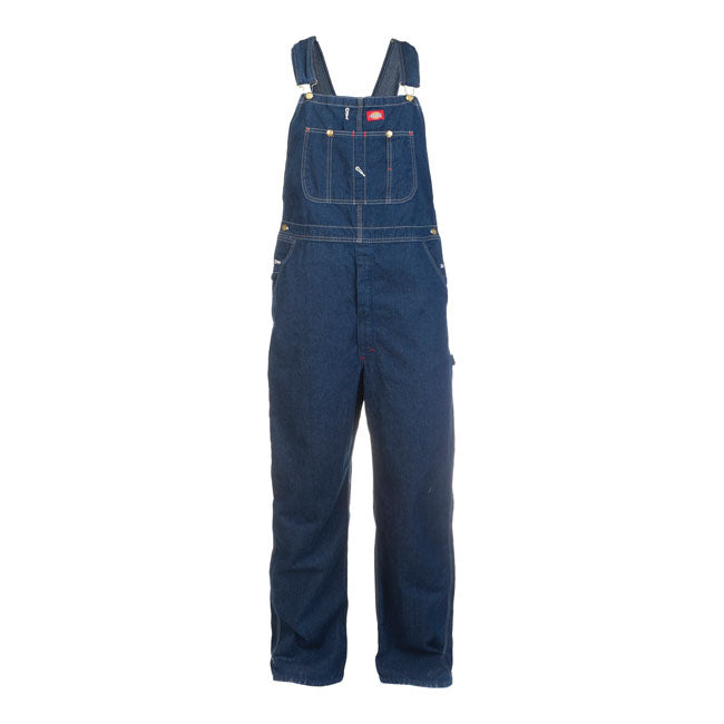 Dickies Bib Overall Rinsed Indigo Blue - FREE UK Shipping, FREE 365 Day Returns | Moto Central