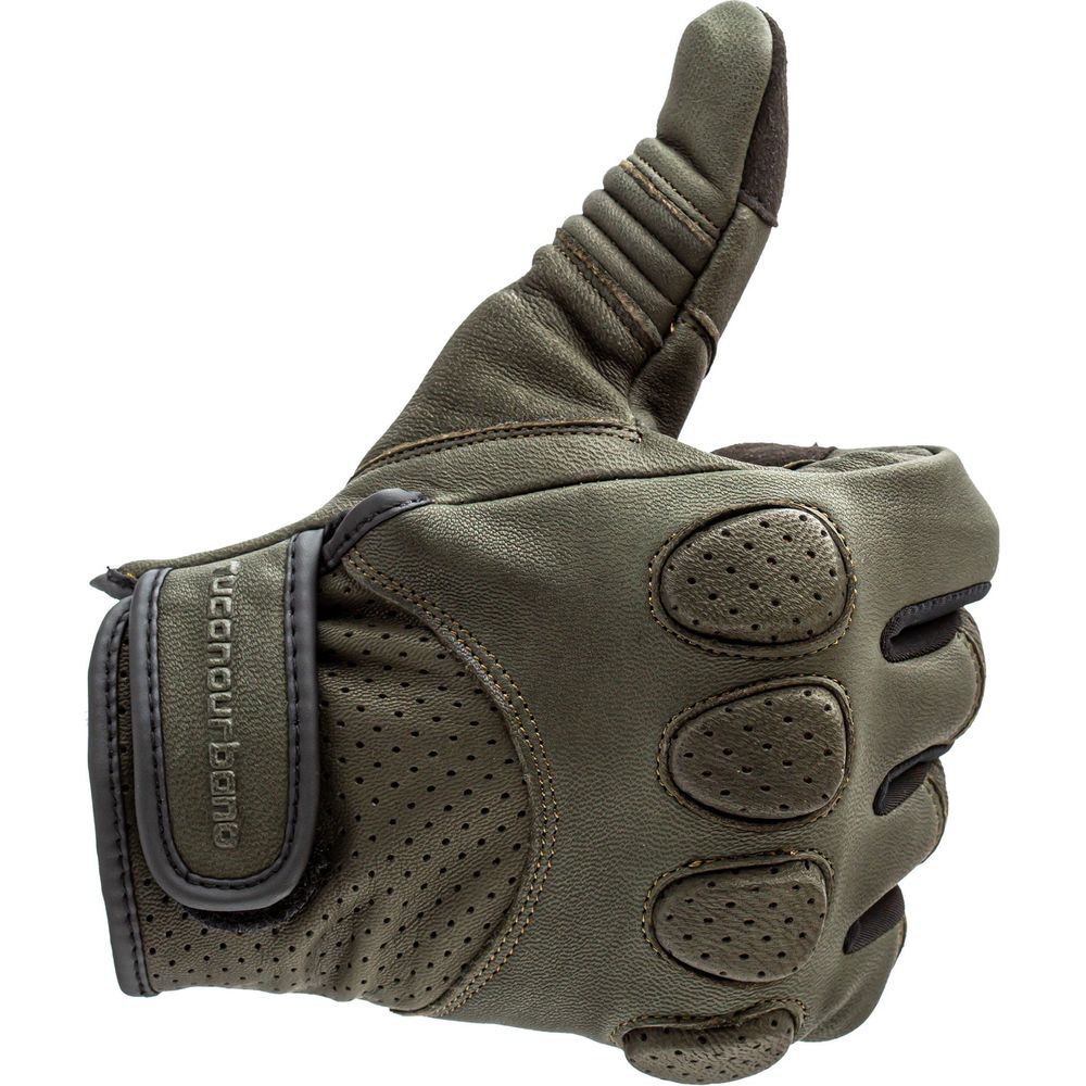 Tucano Urbano Gig Pro Gloves Dark Green - FREE UK Shipping, FREE 365 Day Returns | Moto Central