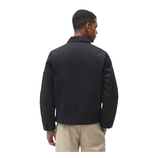 Dickies Lined Eisenhower Jacket Black - FREE UK Shipping, FREE 365 Day Returns | Moto Central