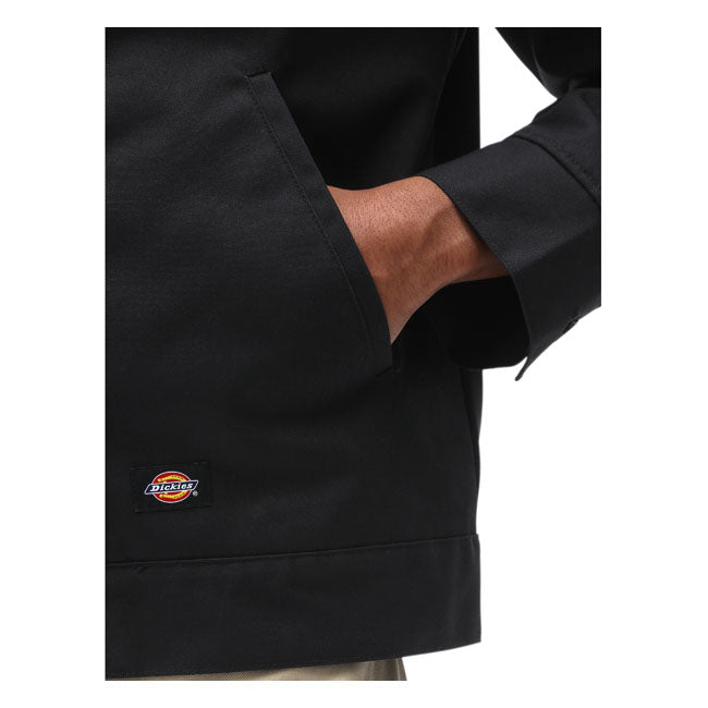 Dickies Lined Eisenhower Jacket Black - FREE UK Shipping, FREE 365 Day Returns | Moto Central