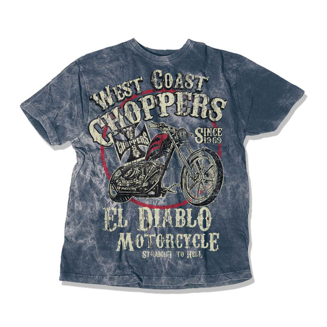 West Coast Choppers EL Diablo T-Shirt Vintage Blue