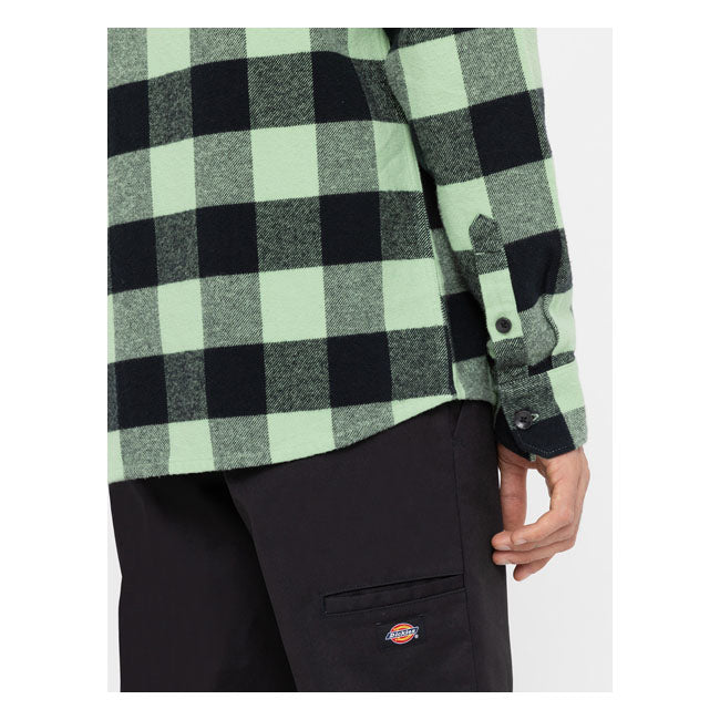 Dickies Sherpa Lined Sacramento Shirt Green