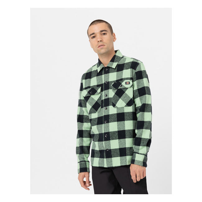 Dickies Sherpa Lined Sacramento Shirt Green