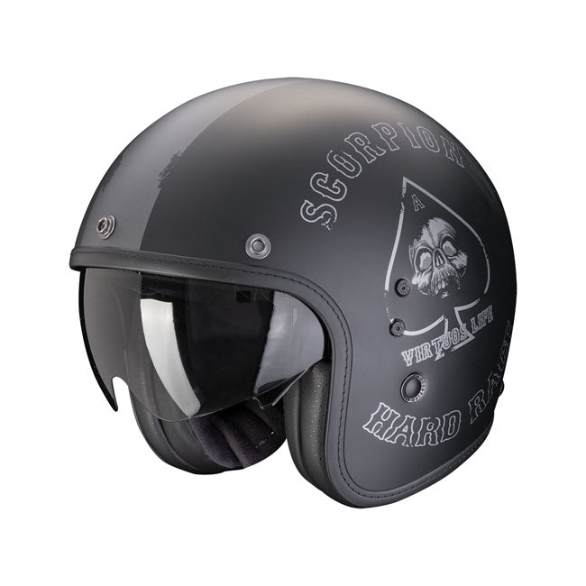 Scorpion Belfast Evo Open Face Helmet Matt Black / Silver