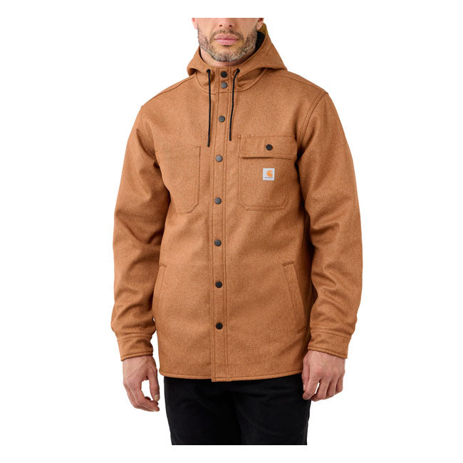 Carhartt Wind & Rain Bonded Shirt Jacket Oiled Walnut Heather