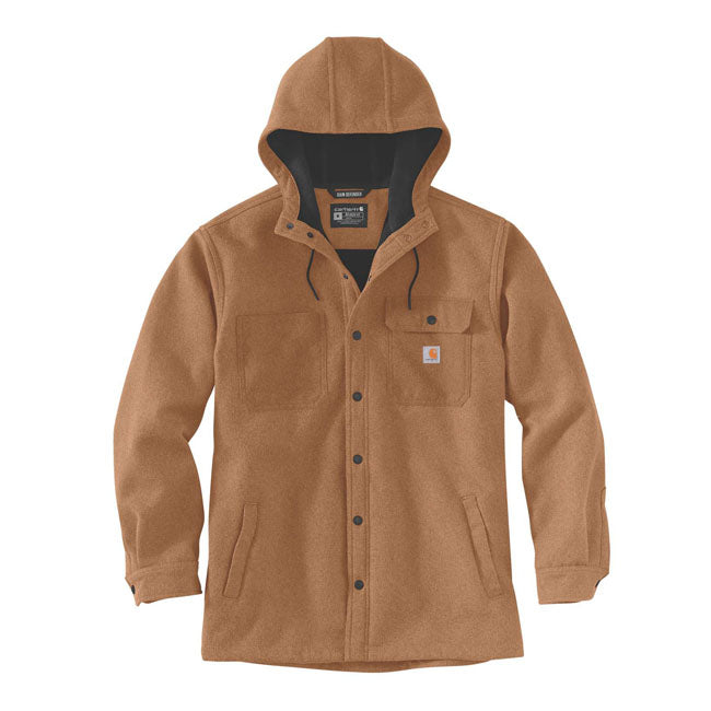 Carhartt Wind & Rain Bonded Shirt Jacket Oiled Walnut Heather