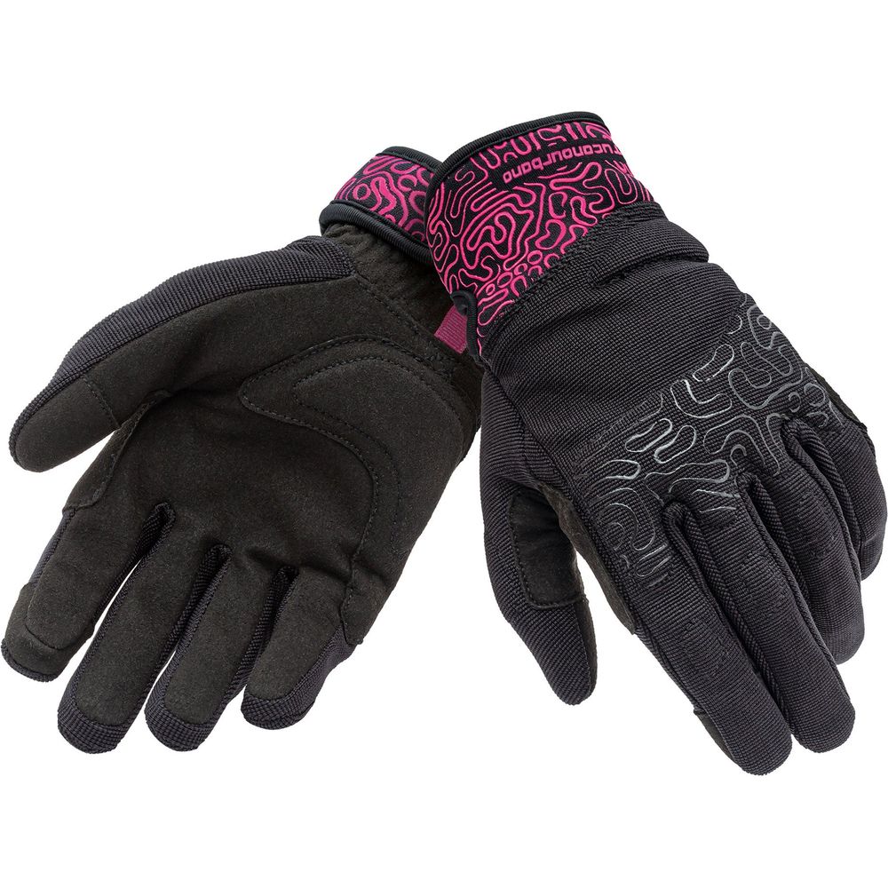 Tucano Urbano Lady Miky Ladies Gloves Black / Fuchsia Graphic