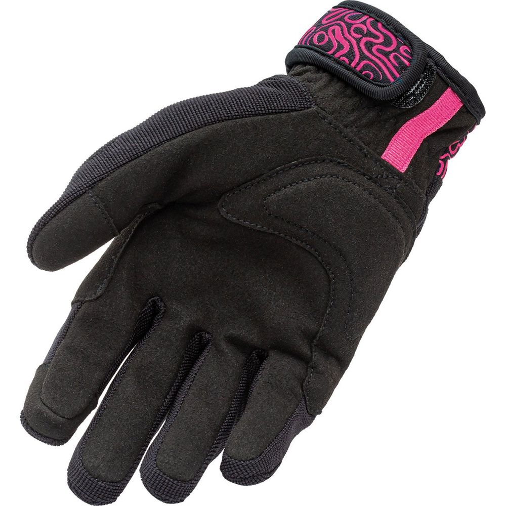 Tucano Urbano Lady Miky Ladies Gloves Black / Fuchsia Graphic - FREE UK Shipping, FREE 365 Day Returns | Moto Central