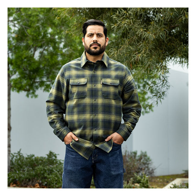 Biltwell Hi Test Flannel Shirt Moss