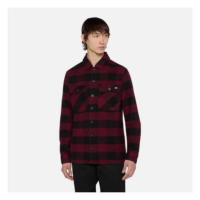 Dickies Sacramento Shirt Zinfandel - FREE UK Shipping, FREE 365 Day Returns | Moto Central