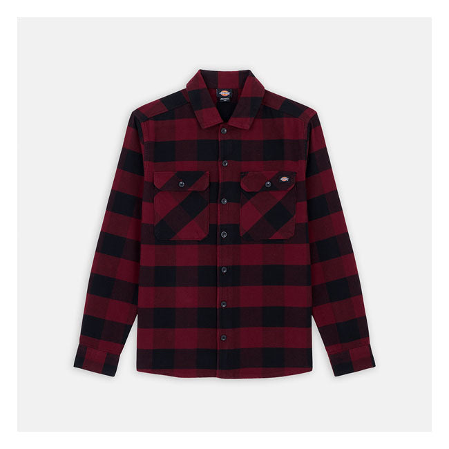 Dickies Sacramento Shirt Zinfandel - FREE UK Shipping, FREE 365 Day Returns | Moto Central