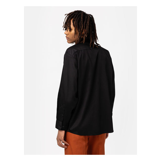 Dickies REC Work Shirt Black - FREE UK Shipping, FREE 365 Day Returns | Moto Central