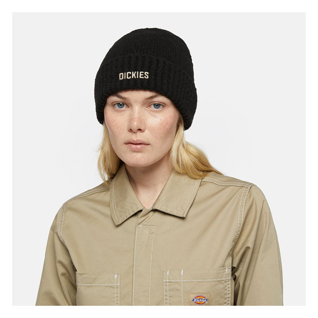 Dickies Harlowtown Beanie Black - FREE UK Shipping, FREE 365 Day Returns | Moto Central