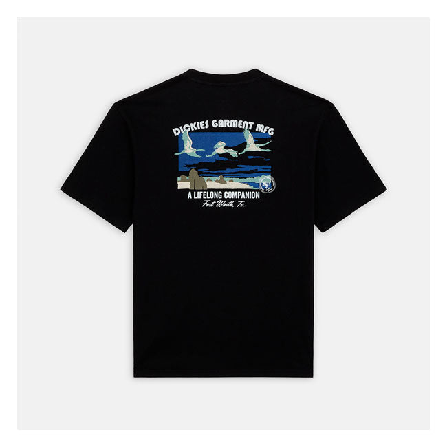 Dickies Companion T-Shirt Black - FREE UK Shipping, FREE 365 Day Returns | Moto Central