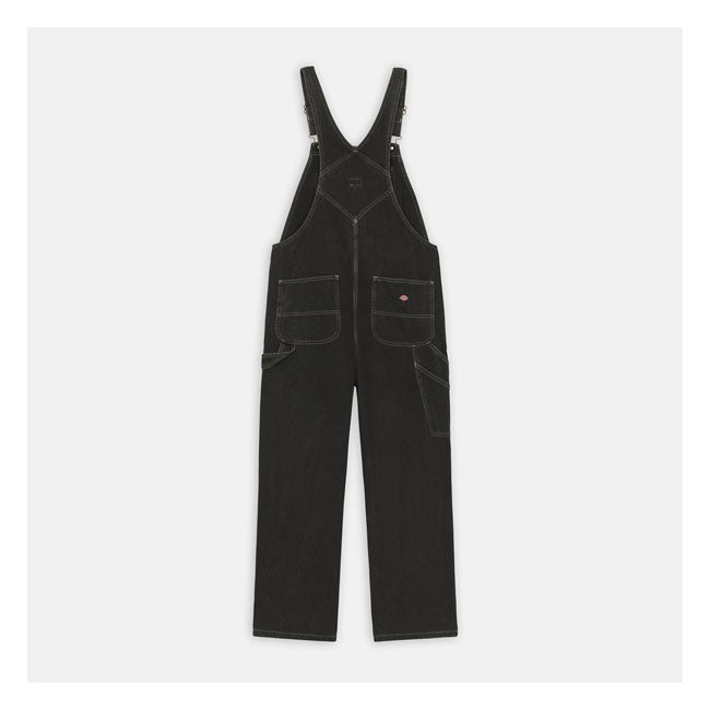 Dickies Classic Bib Overall Black Wash - FREE UK Shipping, FREE 365 Day Returns | Moto Central