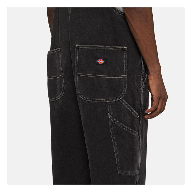 Dickies Classic Bib Overall Black Wash - FREE UK Shipping, FREE 365 Day Returns | Moto Central