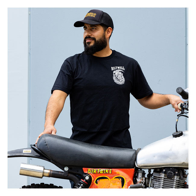 Biltwell Creep T-Shirt Black  - FREE UK Shipping, FREE 365 Day Returns | Moto Central