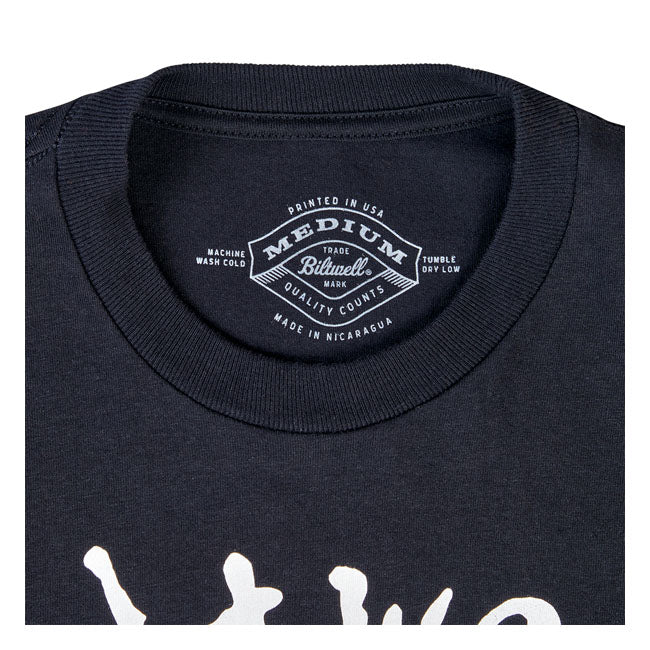 Biltwell Mental Jimmy's T-Shirt Black  - FREE UK Shipping, FREE 365 Day Returns | Moto Central