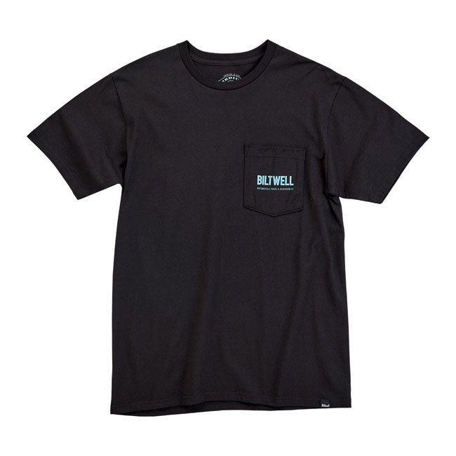 Biltwell Old Junk Pocket T-Shirt Black  - FREE UK Shipping, FREE 365 Day Returns | Moto Central