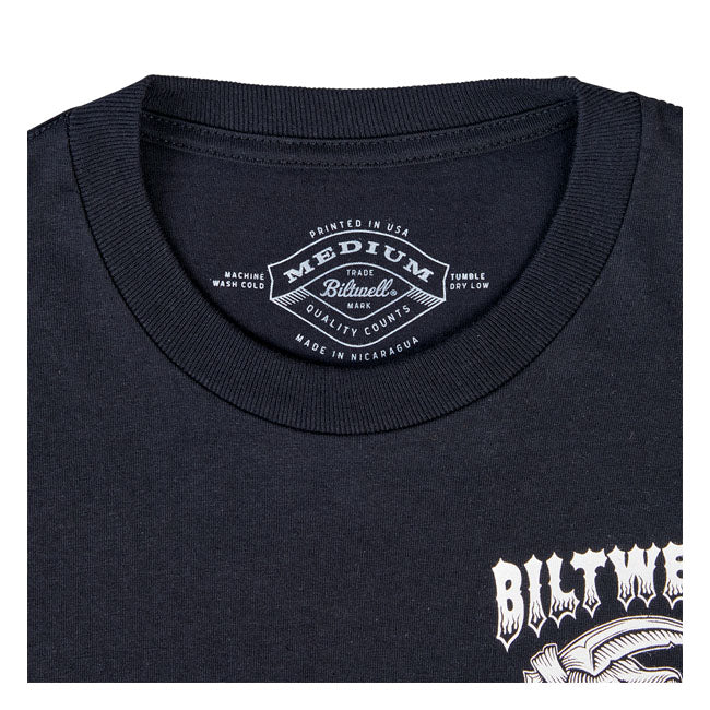 Biltwell Creep Long Sleeves T-Shirt Black  - FREE UK Shipping, FREE 365 Day Returns | Moto Central