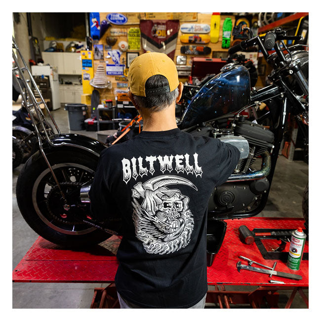 Biltwell Creep Long Sleeves T-Shirt Black  - FREE UK Shipping, FREE 365 Day Returns | Moto Central