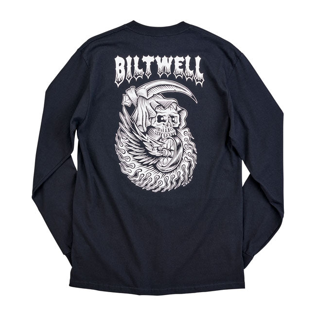 Biltwell Creep Long Sleeves T-Shirt Black  - FREE UK Shipping, FREE 365 Day Returns | Moto Central