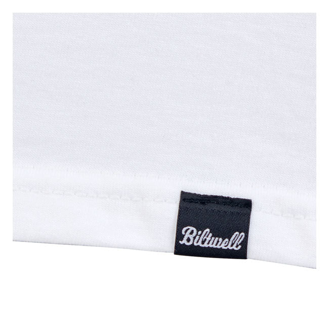 Biltwell Decay Long Sleeves T-Shirt White  - FREE UK Shipping, FREE 365 Day Returns | Moto Central