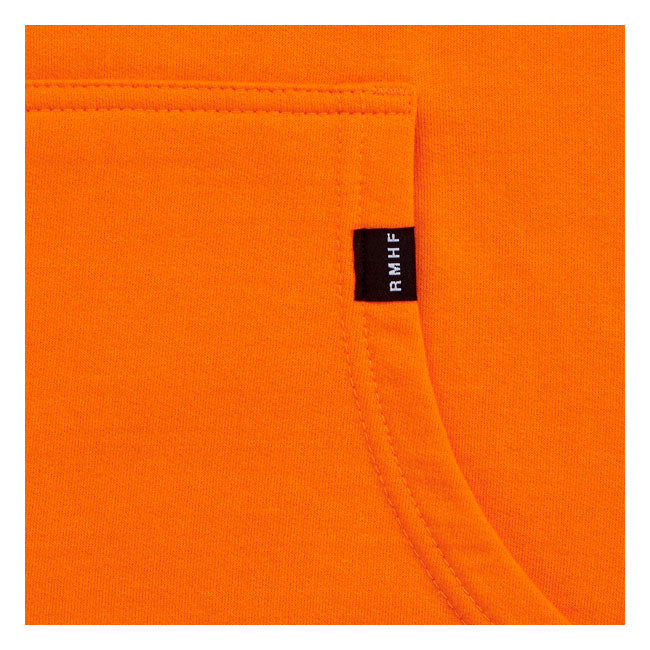 Biltwell Script Pullover Hoodie Hi-Vis Orange - FREE UK Shipping, FREE 365 Day Returns | Moto Central