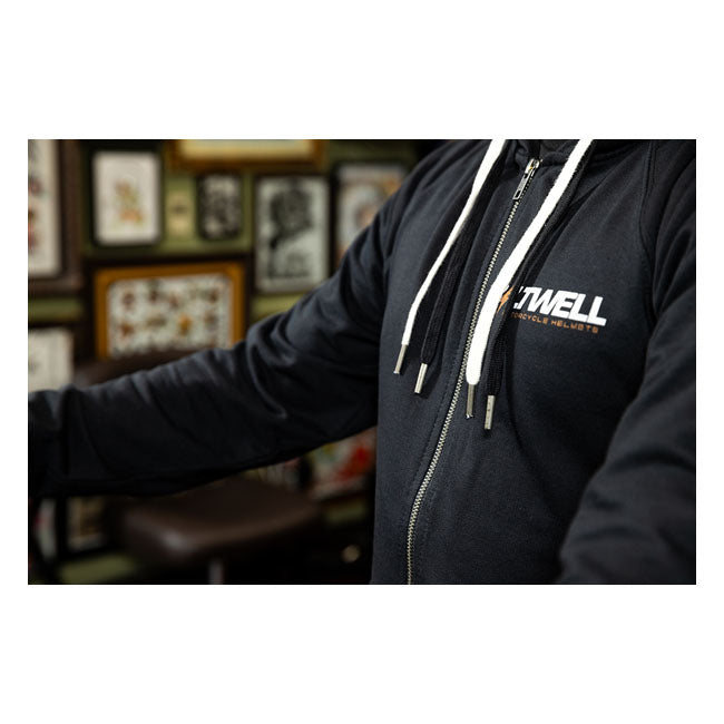 Biltwell Bolts Zip Hoodie Black - FREE UK Shipping, FREE 365 Day Returns | Moto Central