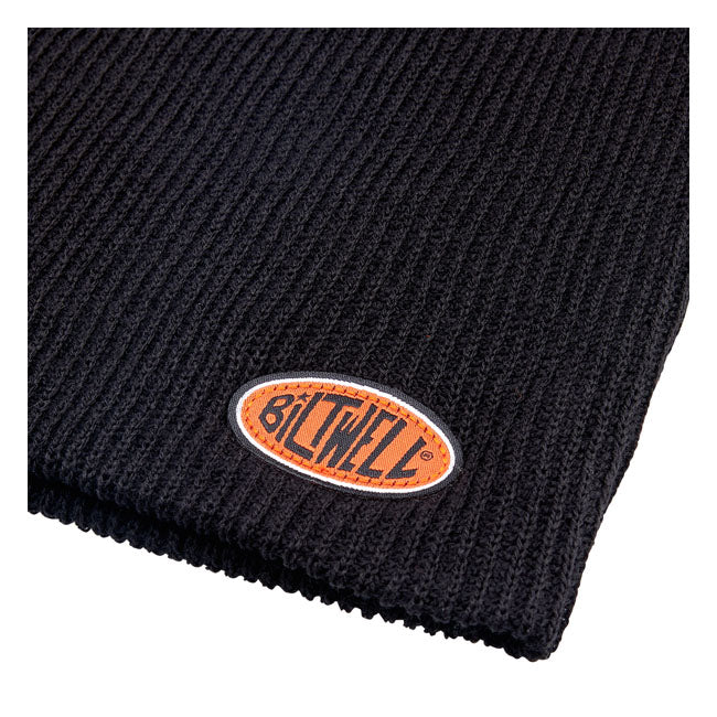 Biltwell Oval Beanie Black - FREE UK Shipping, FREE 365 Day Returns | Moto Central