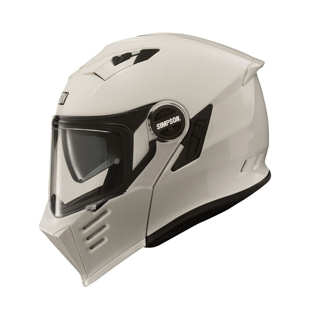 Simpson Darksome Flip Up Helmet White