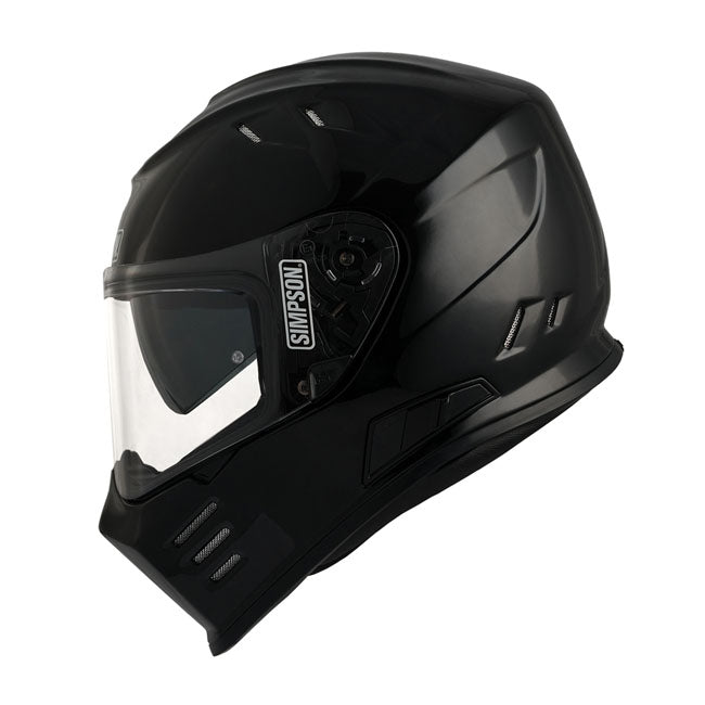 Simpson Venom Full Face Helmet Metal Black