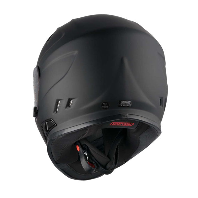 Simpson Venom Full Face Helmet Matt Black