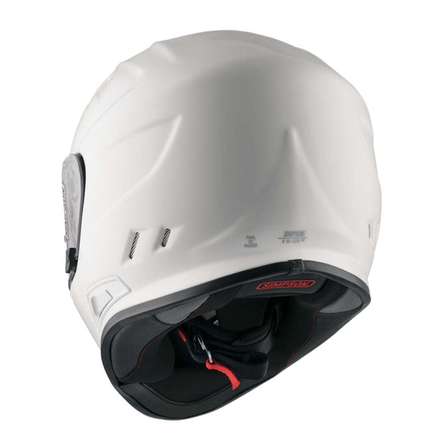 Simpson Venom Full Face Helmet White