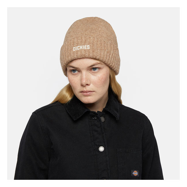 Dickies Harlowtown Beanie Desert Sand - FREE UK Shipping, FREE 365 Day Returns | Moto Central