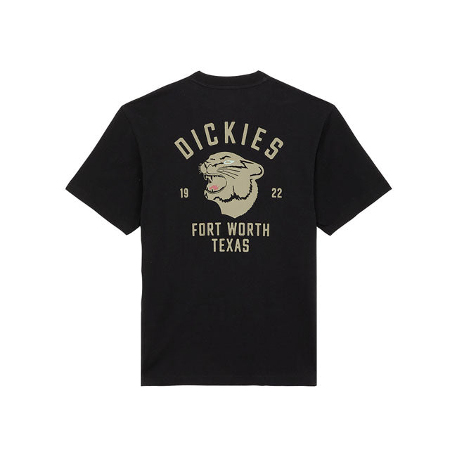 Dickies Panther T-Shirt Black - FREE UK Shipping, FREE 365 Day Returns | Moto Central