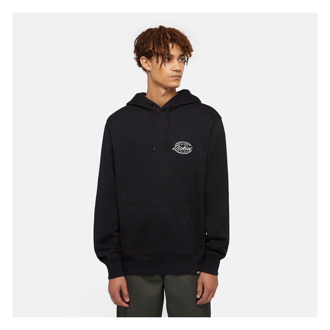 Dickies Globe Hoodie Black - FREE UK Shipping, FREE 365 Day Returns | Moto Central