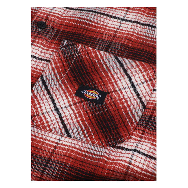 Dickies Forest Check Shirt Red Ochre - FREE UK Shipping, FREE 365 Day Returns | Moto Central