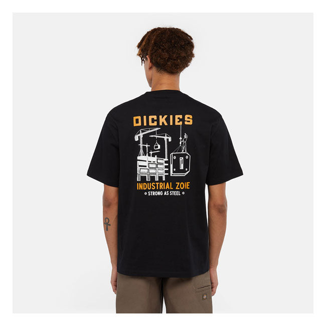 Dickies Industrial Zone T-Shirt Black - FREE UK Shipping, FREE 365 Day Returns | Moto Central